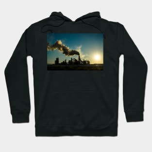 Smoking chimney  at sunset Hoodie